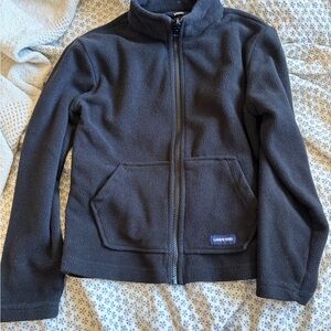 Lands' End Charcoal Fleece Jacket